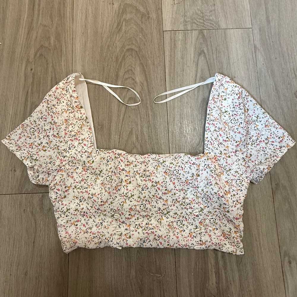 Princess Polly Floral Crop Top - Multicolor